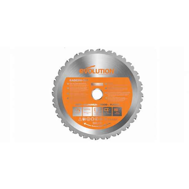 Řezný kotouč na dřevo a kov Multi 210x25.4mm 24z Evolution