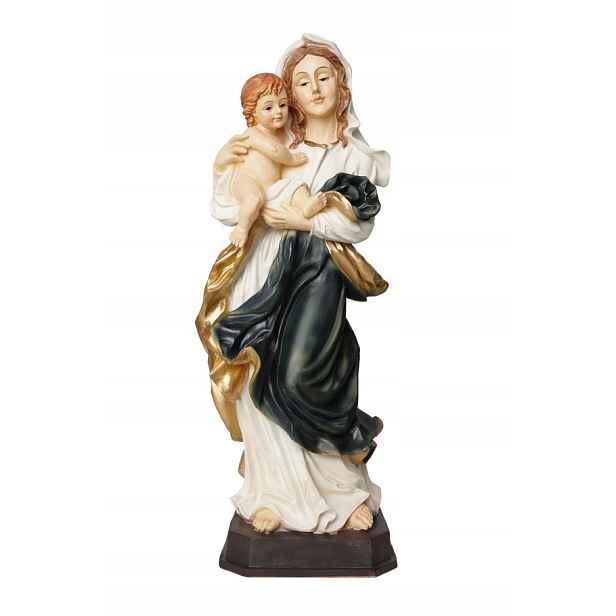 Figurka Matka Boží Madona s dítětem 38 Cm