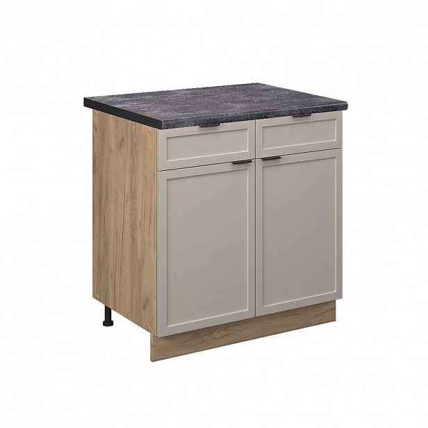 Vicco SPODNÍ SKŘÍŇKA KUCHYŇSKÉ LINKY Fame-Line GreyBeige 80 cm , PD Antracit