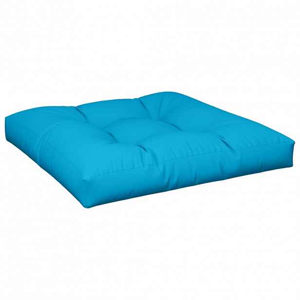vidaXL Poduška na palety modrá 80 x 80 x 12 cm textil