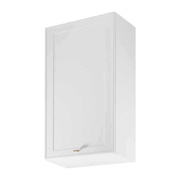 Vysoká horní kuchyňská skříňka SALERNO - šířka 60 cm, bílá, levé provedení