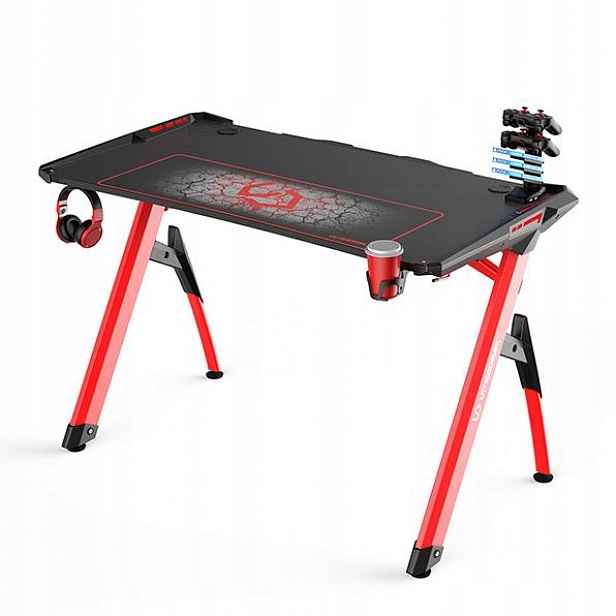 Ultradesk herní stůl Invader červená