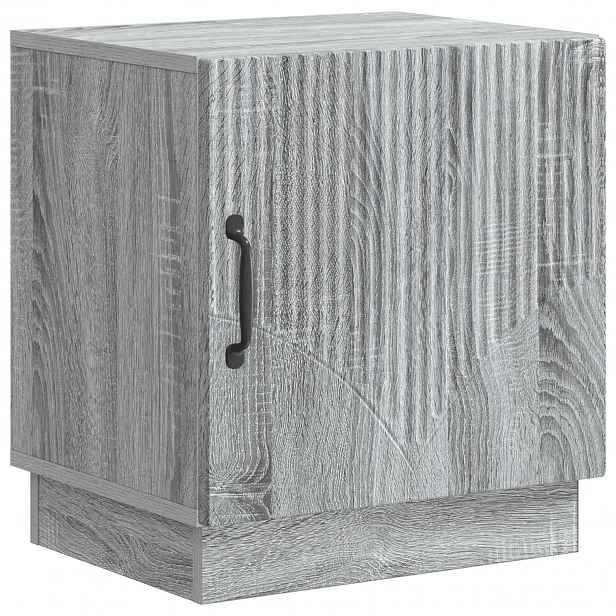 vidaXL Noční stolek Šedý Sonoma 43 x 34,5 x 47 cm Kompozitní dřevo