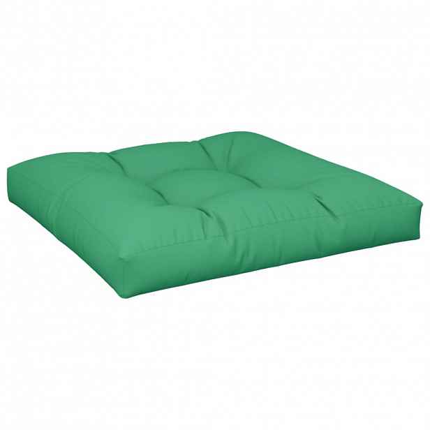 vidaXL Poduška na palety zelená 80 x 80 x 12 cm textil