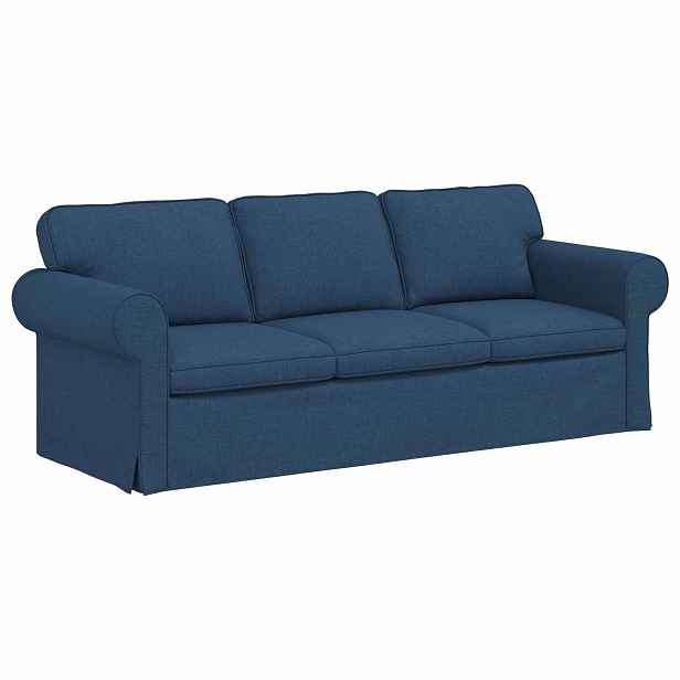 vidaXL Pohovka Modrá 215 x 82 x 80 cm textil