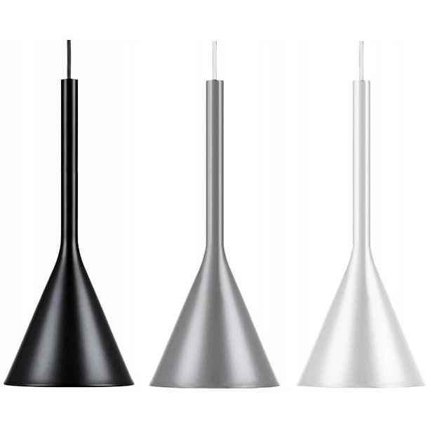 Závěsná lampa Metal Loft Largo Barvy Šedá