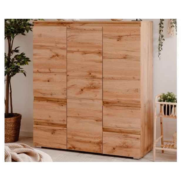 Vysoká komoda se zásuvkami Image 116 cm, medový dub