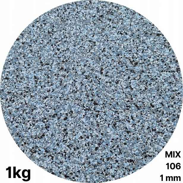chipsy na pryskyřici pro podlahy, dekorativní směs MIX 106, 1 mm, 1 kg