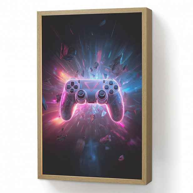 OnlyWow NÁSTĚNNÁ LAMPA S AKUMULÁTOREM Controller - Neon - Explosion - Abstraktní 40x60 cm