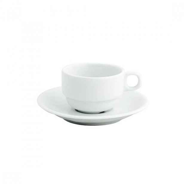 Šálek na espresso s podšálkem, porcelán, 85 ml, "Gastronomi Bella" - P