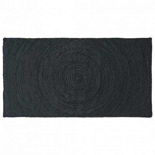 vidaXL Kusové koberce Tmavě šedá 80 x 150 cm juta