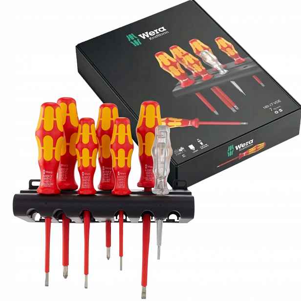 Wera 160 I/7 Vde Rack Sada Šroubováků Kraftform Plus Izolovaných 7KS