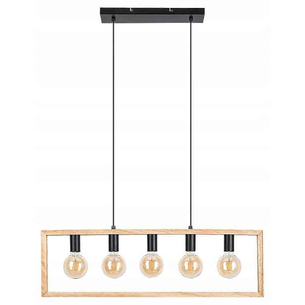 Černá závěsná lampa Indigo skandinávská nad jídelní stůl Rabalux