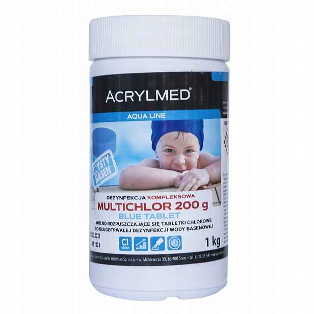 Chlorové tablety Multichlor 1 kg Acrylmed