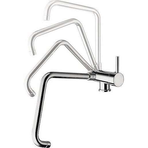 Dřezová baterie Sapho RHAPSODY s otočným raménkem Chrom 5507S