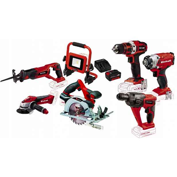 Einhell Sada Elektrického Nářadí 4,0AH 18V Bruska A Další