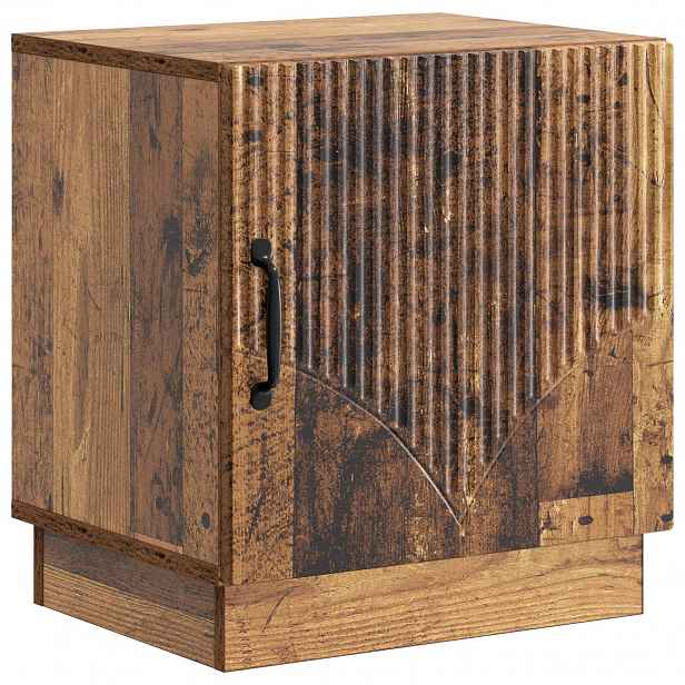 vidaXL Noční stolek Staré dřevo 43 x 34,5 x 47 cm Kompozitní dřevo