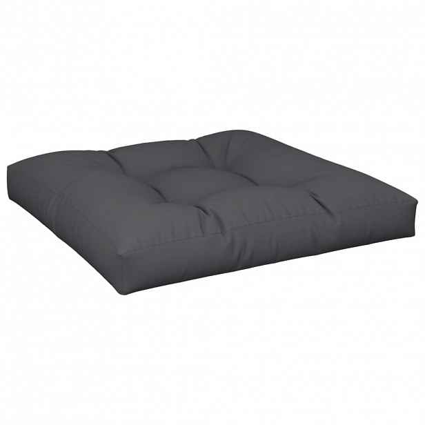 vidaXL Poduška na palety černá 80 x 80 x 12 cm textil
