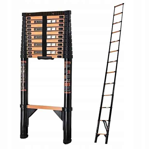 Výsuvný Žebřík 5,1M Multifunkční 150KG, 13 stupňů