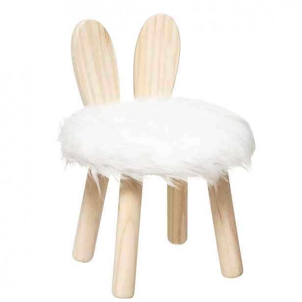 Dětská stolička WHITE RABBIT bílá