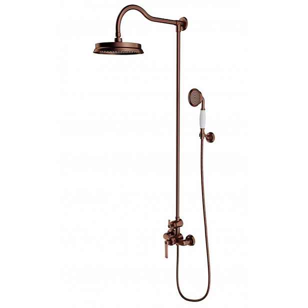 OMNIRES Armance - Sprchový set s baterií, průměr 23 cm, měď AM5244ORB