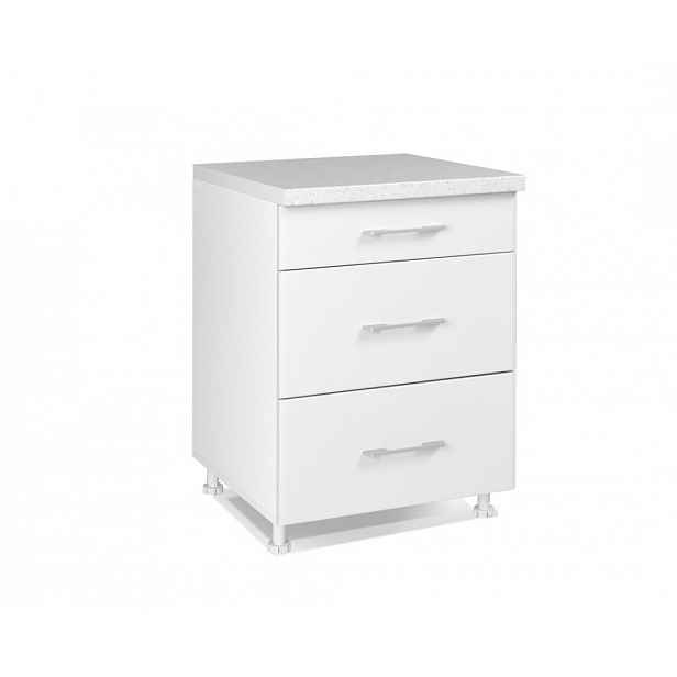 Spodní skříňka IN MDF D 60 3F - bílá lesk