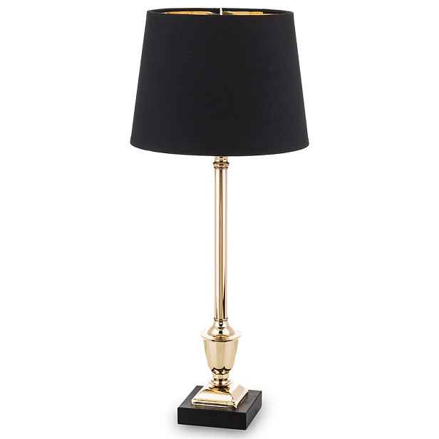 Stylová Stolní Lampa Černá Zlatá 60 cm Kovová Glamour Moderní Stojící