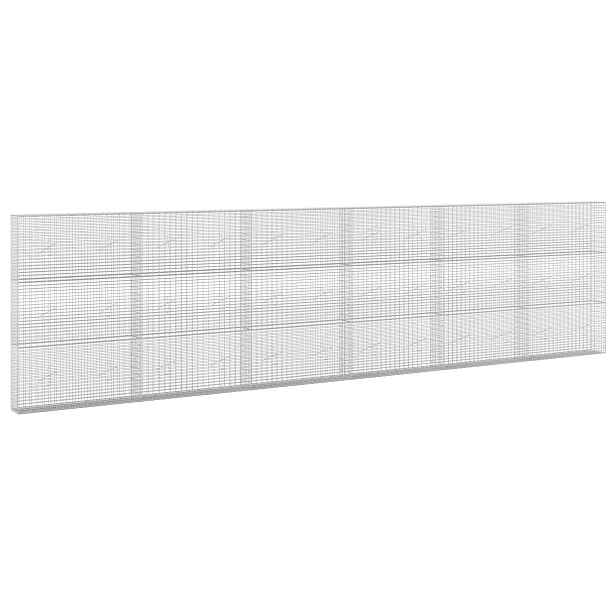 vidaXL Gabion s drátem 5 mm a síťkou 5x2,5 cm 600x20x150 cm