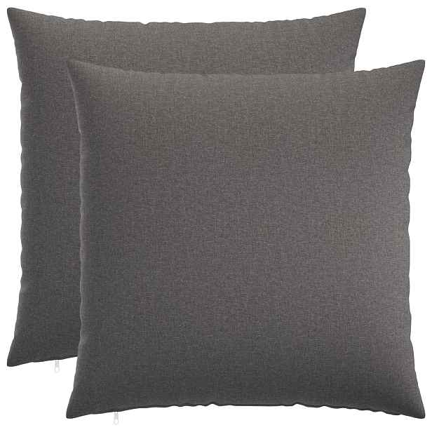 vidaXL Povlak na polštář 2 ks HEERLEN Světle šedá 60 x 60 cm Textil