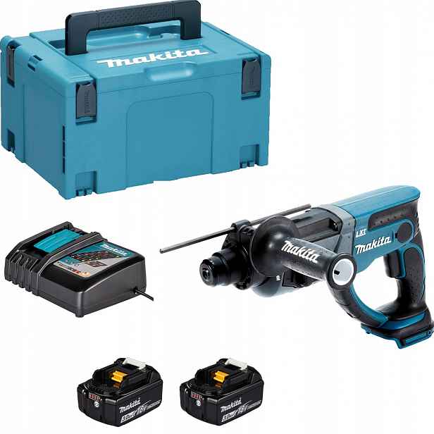 Vrtačka s příklepem Makita DHR202RFJ Lxt 18V 2x3Ah SDS-Plus kufr