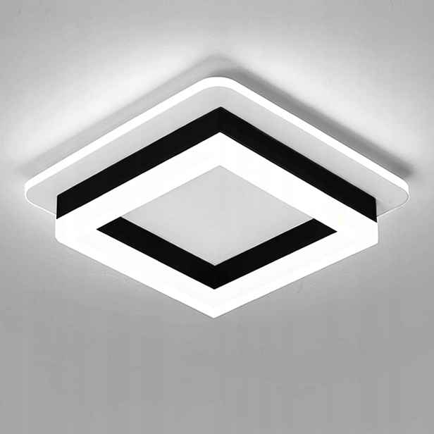 stropní svítidlo Led Čtvercová 12W 6500K Do Chodby Předsíně Kuchyně