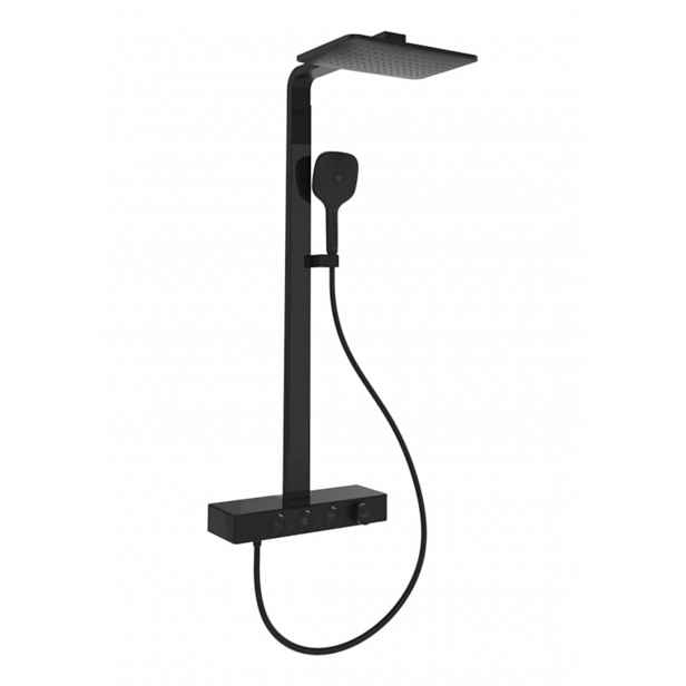 Villeroy & Boch Infinity Showers - Sprchový set s termostatem, 36x24 cm, 3 proudy, matná černá TVS110004000K5