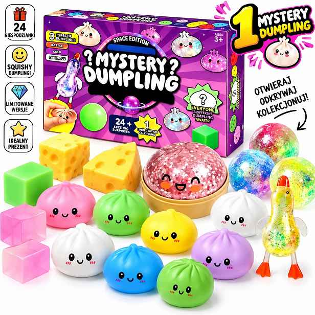 Adventní kalendář Dumpling Squishy Mačkací Hračky 24 dní Dárek Překvapení