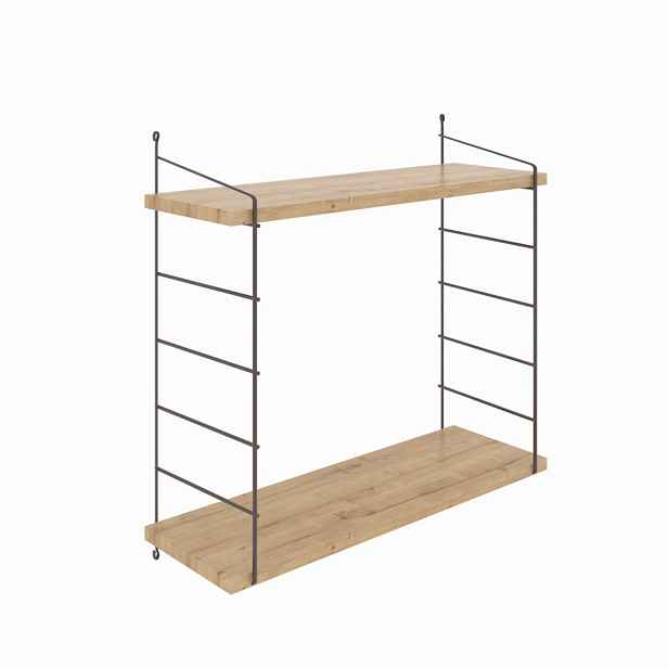 Kalune Design Nástěnná police ARMONI 72 cm dub craft zlatý/hnědá