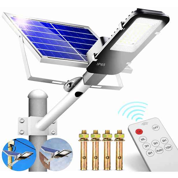 Solární Lampa Venkovní Led Pouliční Výkonná 300 W 10000 mAh