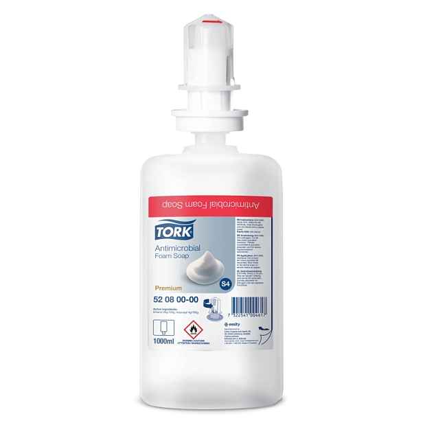TORK premium pěnové mýdlo antimikrobiální  S4 1l 520800