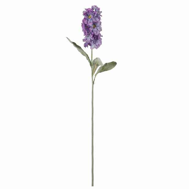 Umělá květina MATTHIOLA 56 cm, fialová