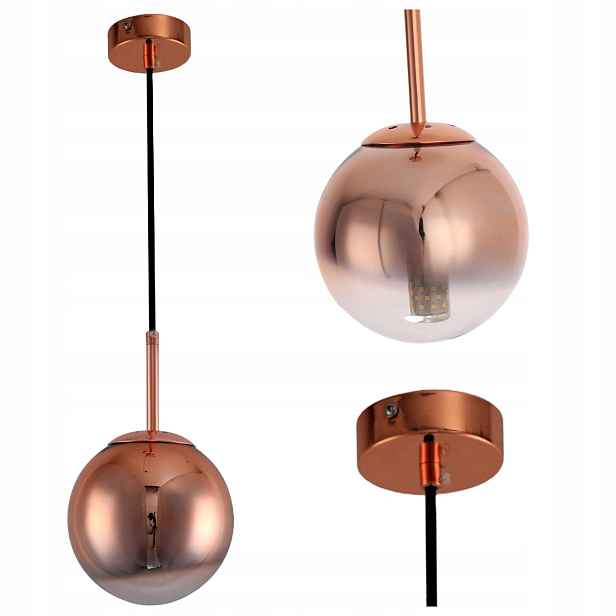 Závěsné Stropní Svítidlo Palla Měděná 1XE14 Elegantní Svítidlo