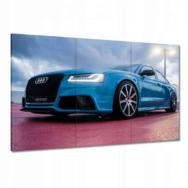 Obrazy 120x80 Modré Audi