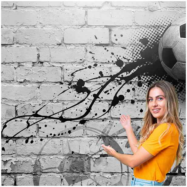 3D Fototapeta pro mládež Fotbal 490x260 DMPN13F