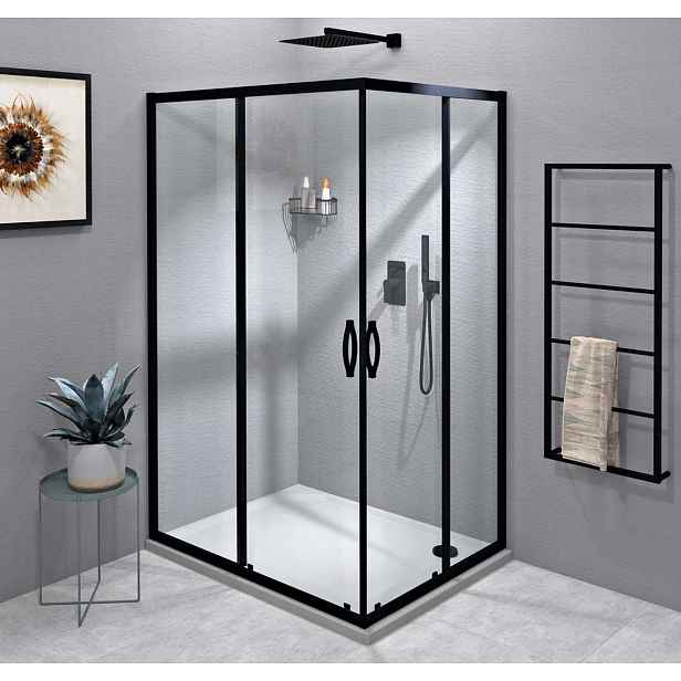Gelco Sigma Simply - Sprchový kout 120x100 cm, L/P varianta, čiré sklo/matná černá GS2112B-03