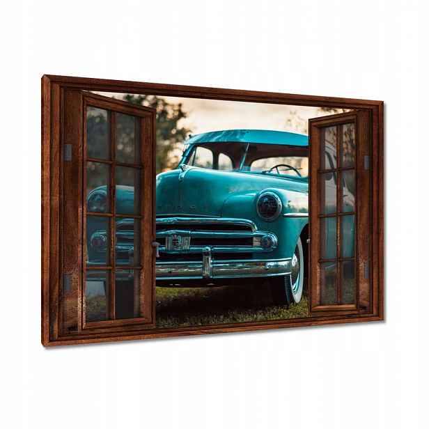 Obrazy 90x60 Modrý Dodge Auto