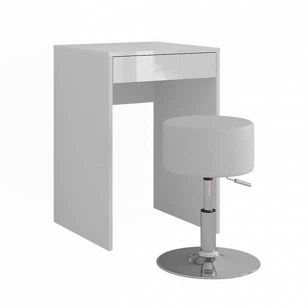 Vicco TOALETNÍ STOLEK Sherry Bílá/bílý vysoký lesk 51.4 cm s stoličkou