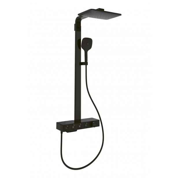 Villeroy & Boch Infinity Showers - Sprchový set s termostatem, 36x24 cm, 3 proudy, matná černá TVS110005000K5