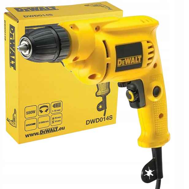 Vrtačka Bez Příklepu 550W 2800 ot/min 10 mm DeWalt DWD014S