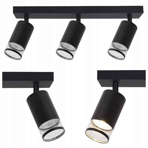 3-BODOVÁ Stropní Lišta Virella Černá Light Prestige Do Obývacího Pokoje 3XGU10