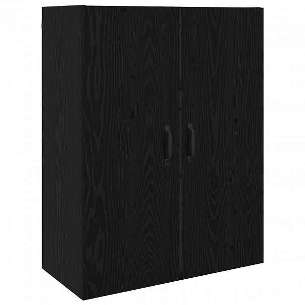 vidaXL Nástěnná skříňka Černý dub 69,5 x 34 x 90 cm Kompozitní dřevo