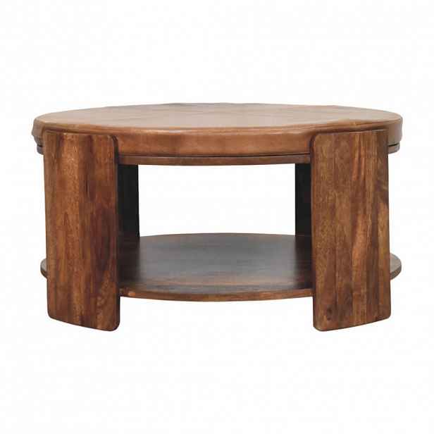Artisan Furniture KONSOLOVÝ STOLEK Edessa, 1 zásuvka, severské nohy, černá a bílá, vzhled dubového dřeva