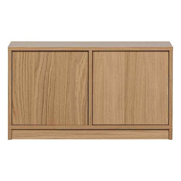 Modulární TV stolek v dekoru dubu v přírodní barvě 77x44 cm Modulair – vtwonen