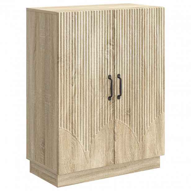vidaXL Servírovací skříň Dub sonoma 66 x 34,5 x 87 cm Kompozitní dřevo